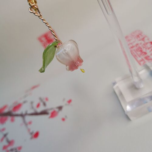 DIY heat shrink sheet, lily of the valley pre-sliced ​​pieces, ear hooks, hairpin accessories, sliced ​​shrink dinks