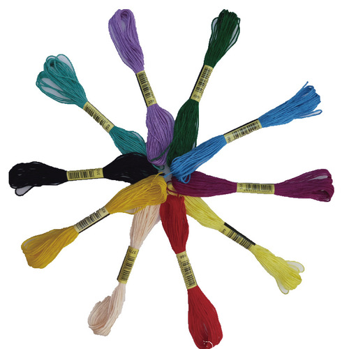 Direct Sales of DIY Embroidery Floss Cross-Stitch Thread Punch Stitch Fun Cross-Stitch Branch Line Manufacturer, 447 Colors, Starts from 1 Kilogram