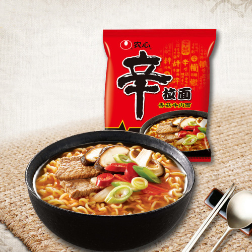 Nongshim Shin Ramen 5 packs spicy cabbage 5 packs boiled noodles instant Korean instant noodles Nongshim Instant Noodles