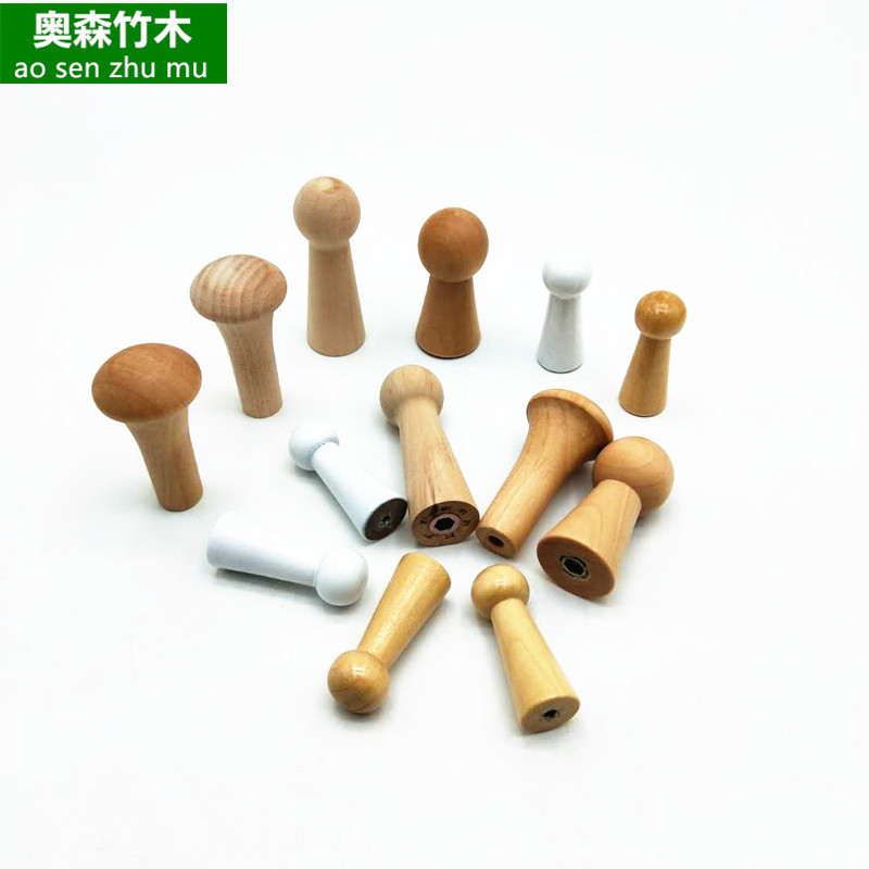 Solid Wood Hook Wall Mushroom Hook Wall Hook Mushroom Hook Beech Hook