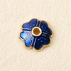 Flower DIY jewelry accessories Ancient style hair decoration clothing with new alloy imitation Jingtai blue -roasted blue flower direct supply