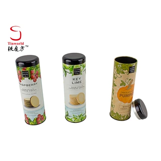 礼盒铁盒定制圆形铁柱罐  糖果巧克力饼干罐  马口铁圆罐