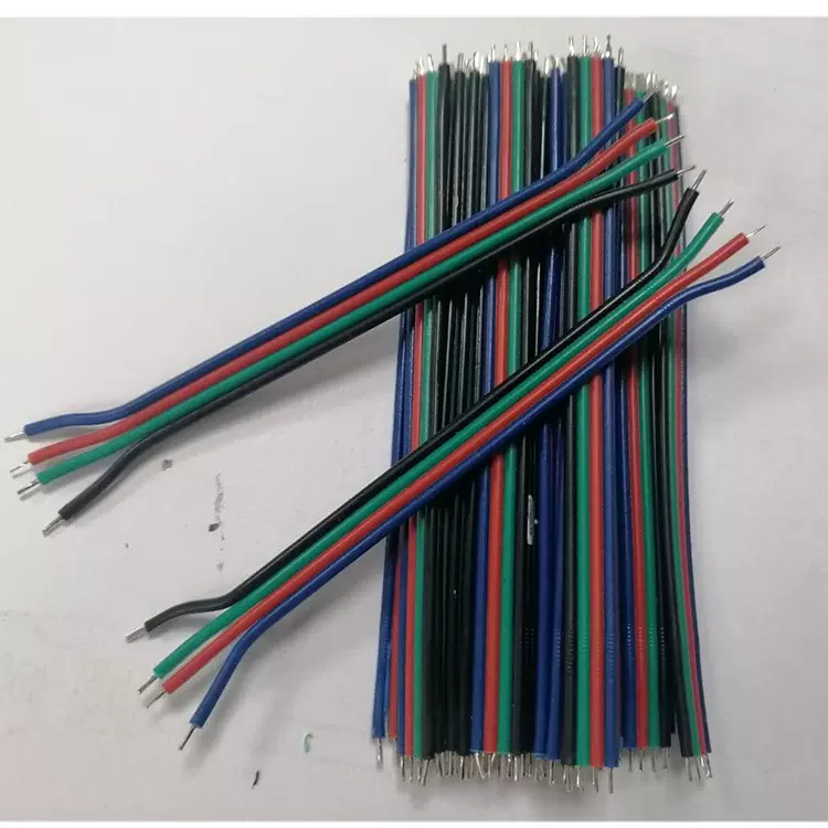 彩色排线灯条RGB连接线4P排线RGB4P排线2468黑绿红蓝灯条连电线