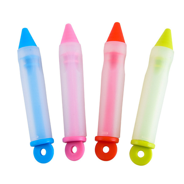 4 -headed silicon glue decorative pen set cream cake writing pen…
