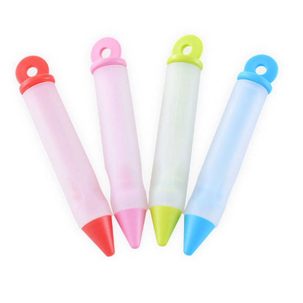 4 -headed silicon glue decorative pen set cream cake writing pen…