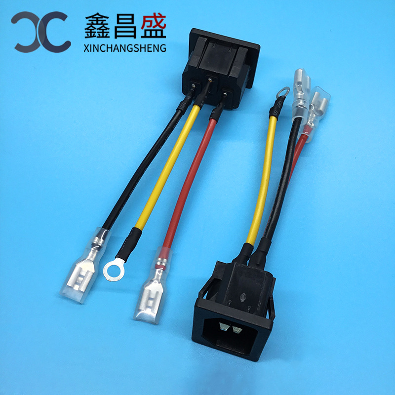 Factory direct supply disinfection machine wire motor cold pressure terminal wire 6.3 plug spring terminal wire switch connection line
