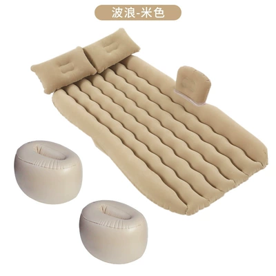 Travel Inflatable Mattress, Vehicle-mounted inflatable bed - wave-split-with-meter-blocking-round-pier