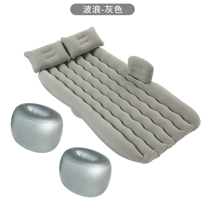 Sales Car Pvc Flocking Car-In-Bed: Vehicle-mounted inflatable bed - wave-split-with-gray-retaining-pier