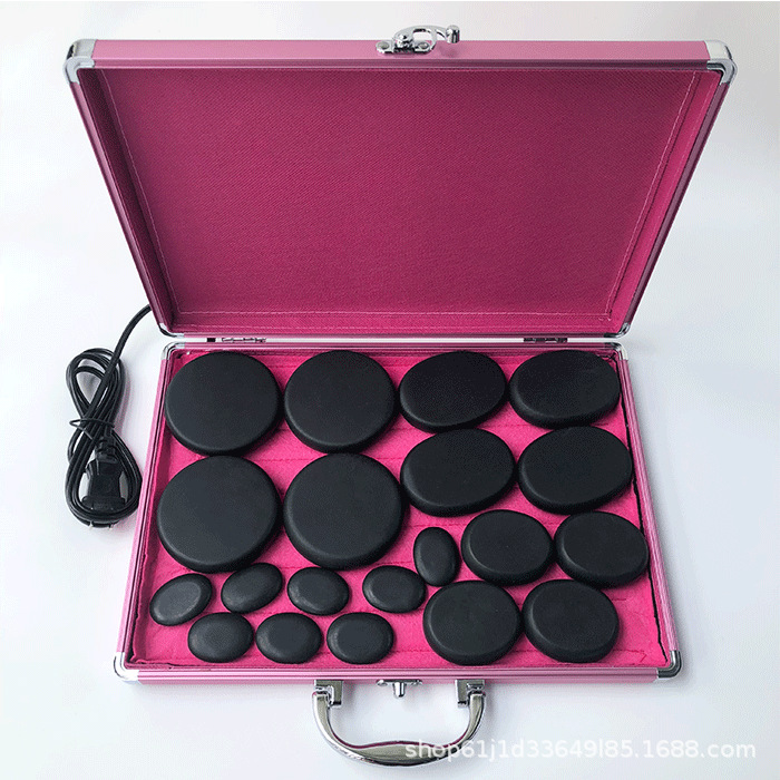 Piedras calientes volcánicas para masaje SPA, terapia de calor, espalda, aceites esenciales