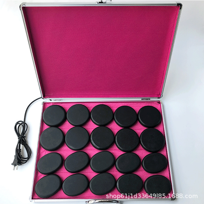 Piedras calientes volcánicas para masaje SPA, terapia de calor, espalda, aceites esenciales