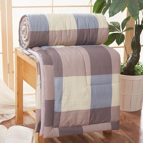 Simple washed cotton summer cool quilt summer air conditioning quilt summer quilt unprinted style Japanese quilt gift thin quilt wholesale