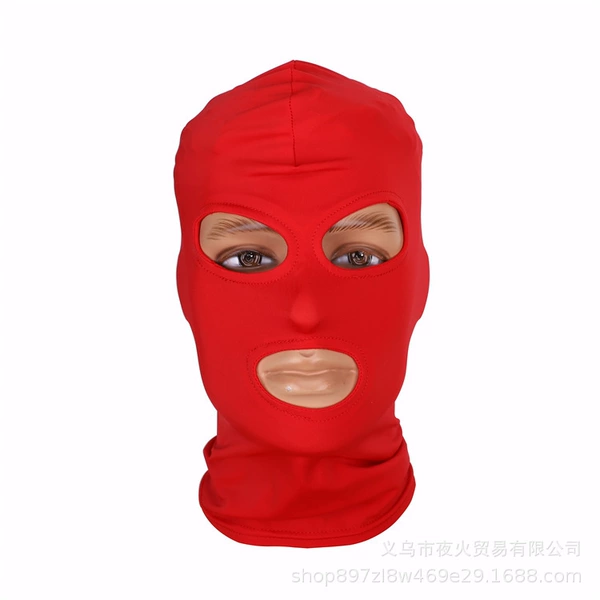 [红色漏眼漏嘴头套]