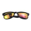 Retro fashionable trend sunglasses, retroreflective glasses solar-powered