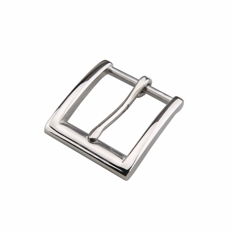 Belt Buckle, Stainless Steel 3.5 cm, Polished Pin Buckle for 3.3–3.4 cm Belts