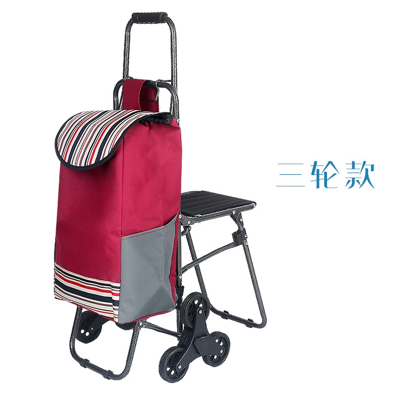 Новое полное железное соединение с тележкой для покупок стула, складной тележкой для покупок, тележкой с ручным приводом, тележкой для скалолазания