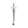 Design red earrings, asymmetrical fashionable sword, internet celebrity, wholesale