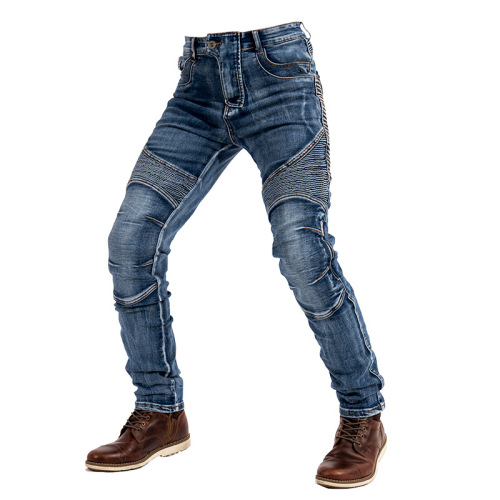 MOTOpants Motorcycle Riding Jeans for Men, Motorbike Racing Casual Pants, Summer Anti-Slip Kevlar Pants