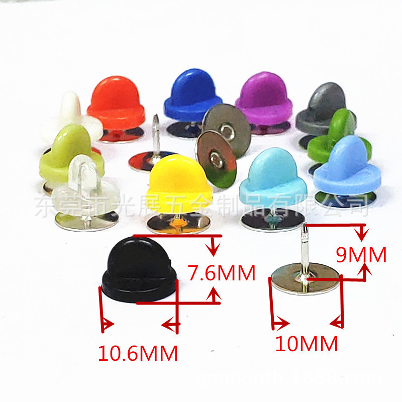 Factory wholesale direct supply PVC TPR NP ABS color plastic butterfly cap black various color plastic cap plastic