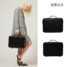 菱格隔板包大容量化妆师跟妆便携收纳包彩妆工具箱菱格化妆包