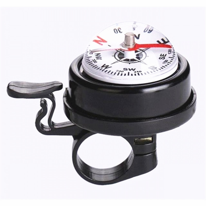 Large Bicycle Bell Mountain Bike Compass Bell Aluminum Alloy Bell Hemisphere Compass Bell