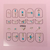 Fresh three dimensional nail stickers for nails, cute fake nails, sticker, new collection