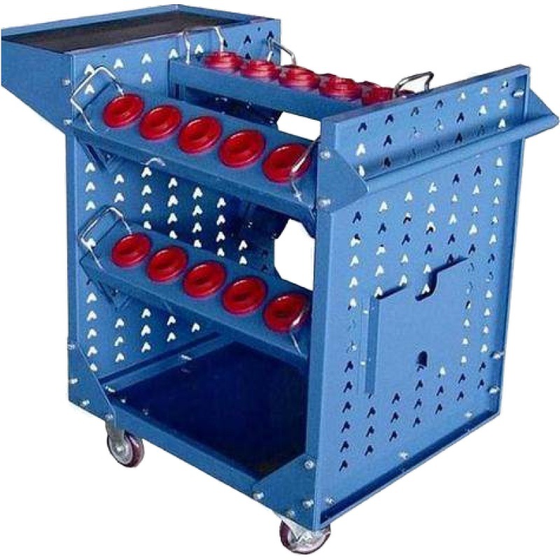 厂家自销 不锈钢刀具车 海安刀具车 移动抽屉式数控铣刀具车批发