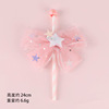 Creative brand straw with bow, decorations, internet celebrity