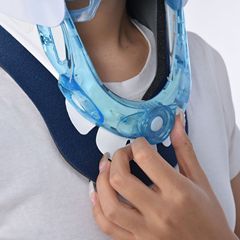 Adjustable height high molecular plastic neck collar, simple and portable neck collar, neck fixing protective plastic neck collar