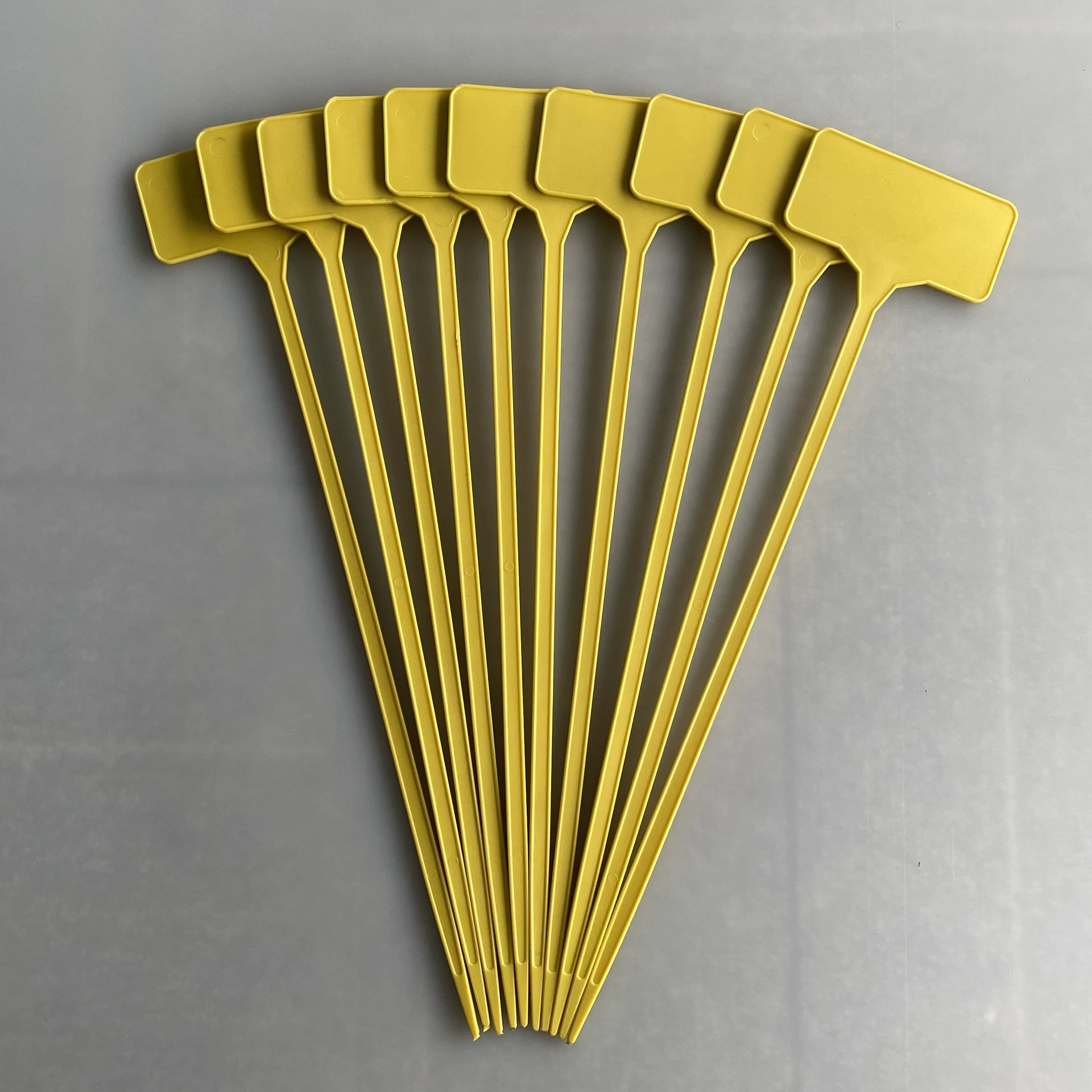 Т-образная табличка для растений 29 см желтая пластиковая Водонепроницаемая табличка для садоводства