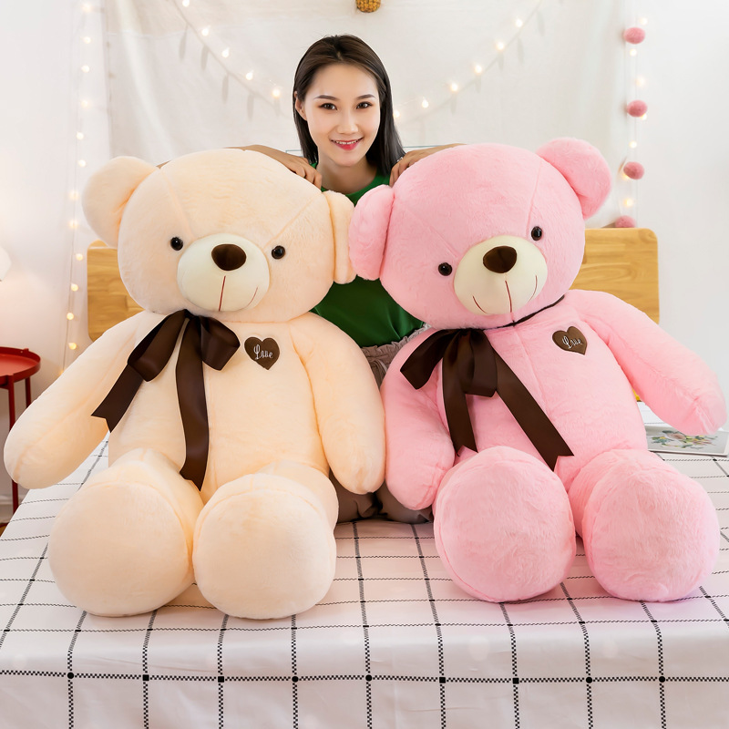 Juguete de peluche Ragdoll muñeca Regalo de Cumpleaños de los niños oso de peluche regalo al por mayor Gran pajarita abrazo Panda