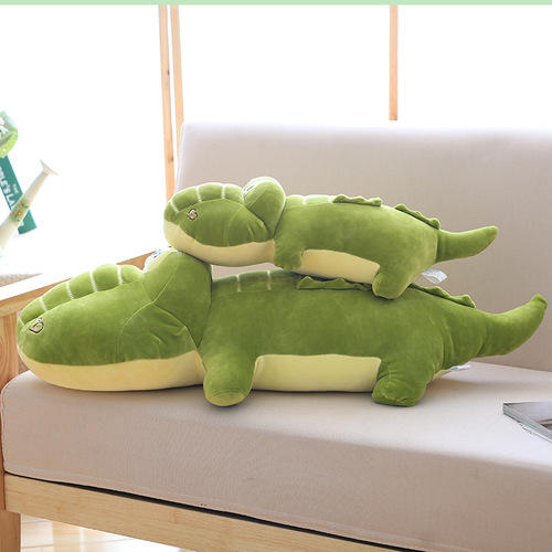 Charming Large Cute Crocodile Plush Toy, Down Filled Cotton Fiber Teddy Bear Lazy Person Sleeping Pillow, Birthday Gift