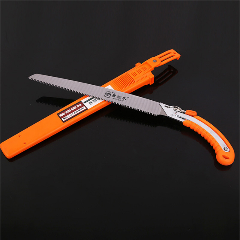 台湾青藤木精品耐磨弯把腰锯 锋利磨齿果树修枝锯 园林锯木工手锯