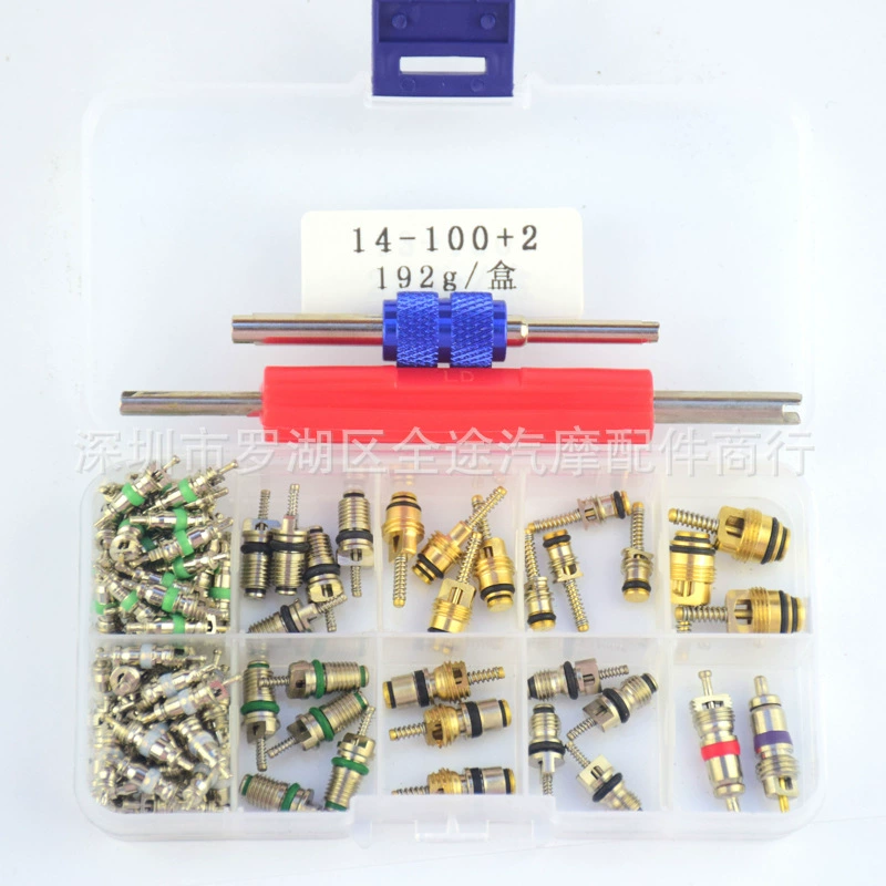 Комбинация сердечника клапана кондиционирования воздуха автомобиля r134a костюм сердечника клапана кондиционирования воздуха в штучной упаковке