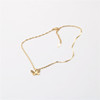 Golden necklace, choker, chain for key bag , 2021 collection