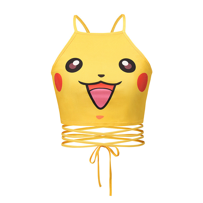 AA Navel-exposed Underwear Backless Sexy Strap Sling Girls' Small Vest T4837