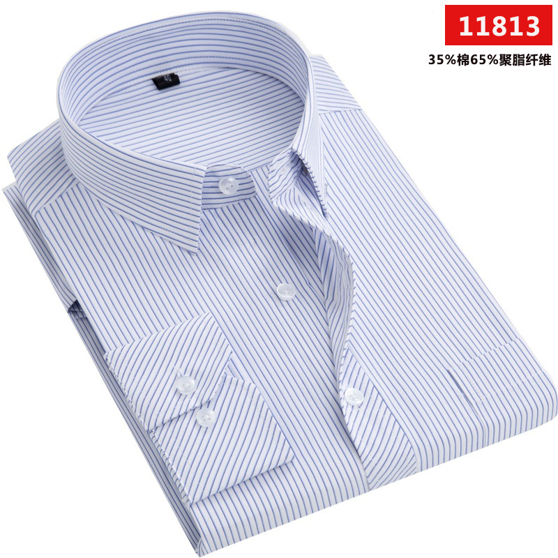 Camisas de primavera y otoño para hombre, camisas de manga larga para hombres de mediana edad y mayores, camisas holgadas para papás, ropa para personas mayores, camisetas para abuelos, venta al por mayor.