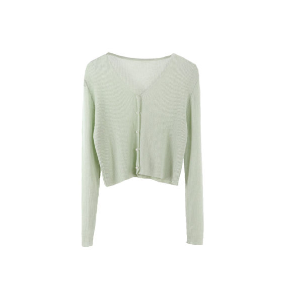 2023 Air-conditioning Shirt Sunscreen Cardigan Outer Short Thin Small Shawl Women's Ice Silk Knitted Jacket Summer Fashionable Dress