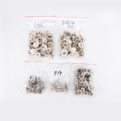 Dental consumable polishing brush with handle, white goat hair flat brush with handle, electric drill matching small brush, various models