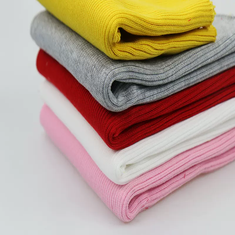 全涤2*1针织罗纹面料 羽绒服棉袄棉服大衣领口袖口下摆螺纹布面料