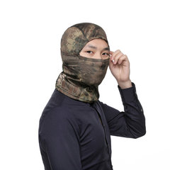 迷彩戰術頭套 戶外騎行單孔迷彩頭套 透氣單孔網眼戶外頭套