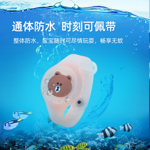 Factory direct supply of luminous mosquito repellent bracelet for children, luminous anti-mosquito bracelet with lighted mosquito repellent buckle, flash mosquito repellent watch