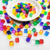 Specification 8mm/10mm blank dice color light surface dice blank square transparent dice game color