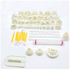 Plastic tools set, mold, compact fondant, 68 pieces