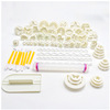 Plastic tools set, mold, compact fondant, 68 pieces