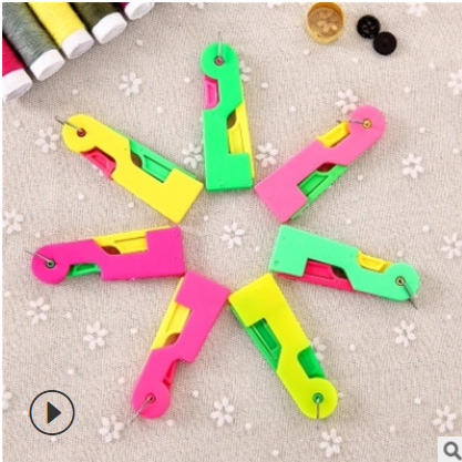 Aguja de bordado doméstico Dispositivo de enhebrado de aguja automático máquina de coser de edad avanzada gancho rápido herramienta de aguja Dispositivo de enhebrado