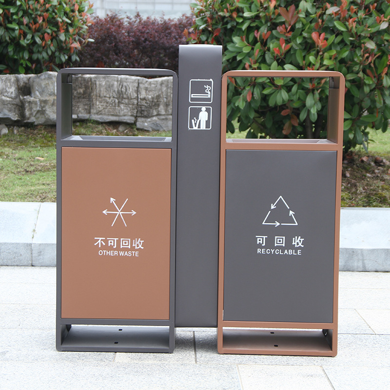 户外垃圾桶街道广州桶公园景区垃圾箱学校小区垃圾房