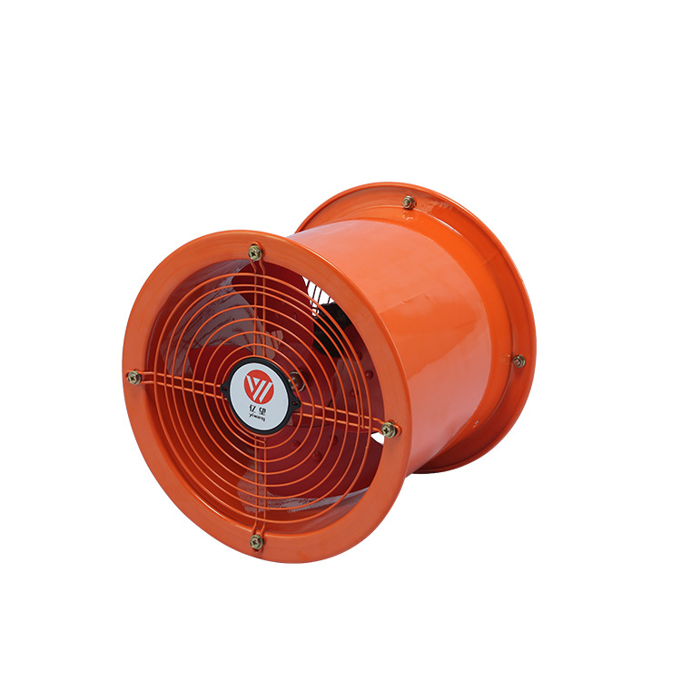 Ventilador de tubería de alta velocidad comercial de 16 pulgadas mayorista de alta potencia de cocina de humo de aceite de tubería de alta velocidad cilíndrica ventilador axial