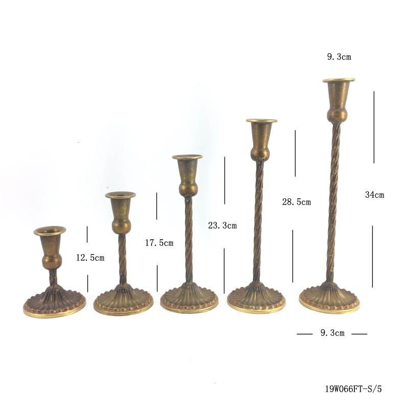 Candelabro de hierro de estilo europeo vintage vela taza Amazon vela taza decoración de la boda vela titular vela de la cena titular de la vela