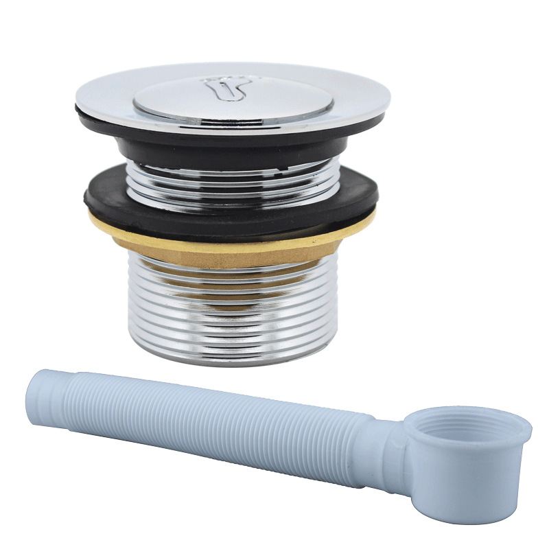 Bathtub Bounce Drawer Bath Bucket Drainage Shower Room Wooden Barrel Foot Bounce Bathtub Drainage Pipe