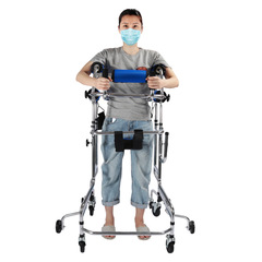 Bifida adult walking car walking rehabilitation assistant lower limb training rehabilitation standing frame walker ambulator